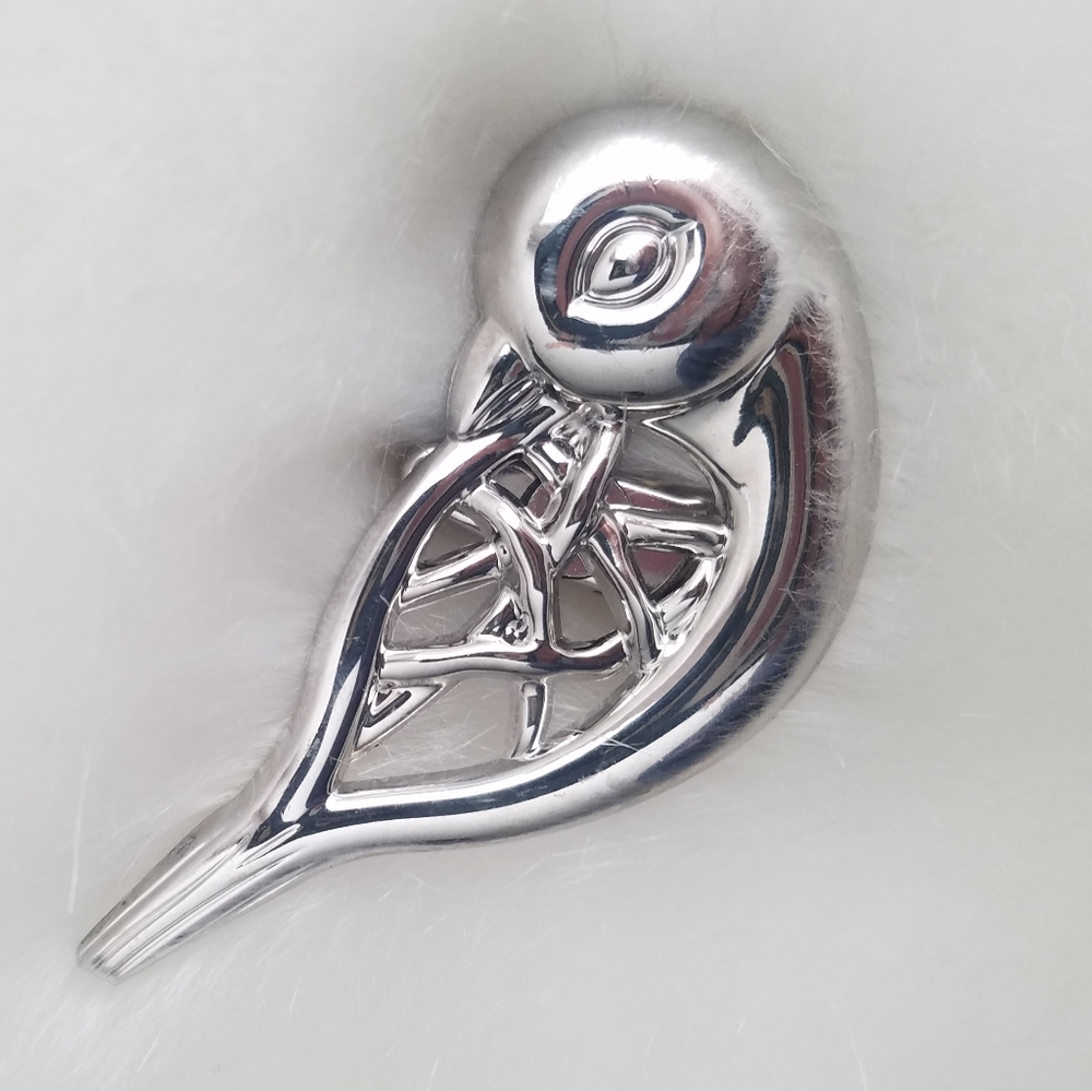 Neiman Marcus Silver Bird Clip